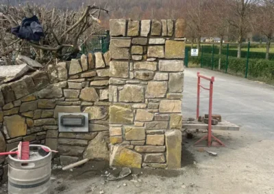 Stone Wall and Pillar Construction